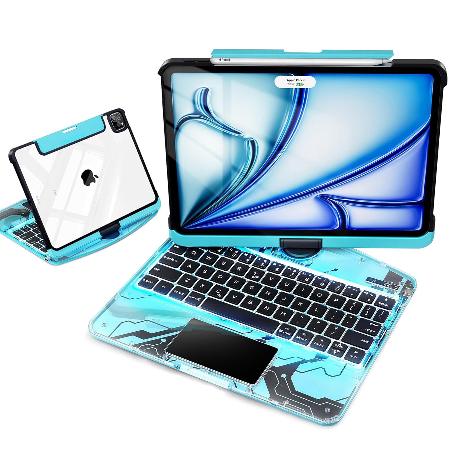 Glowing Transparent Blue